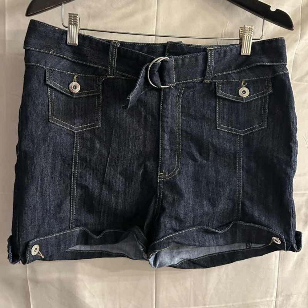 New size 13/14 RocaWear womens cuffed denim shorts #1847*15